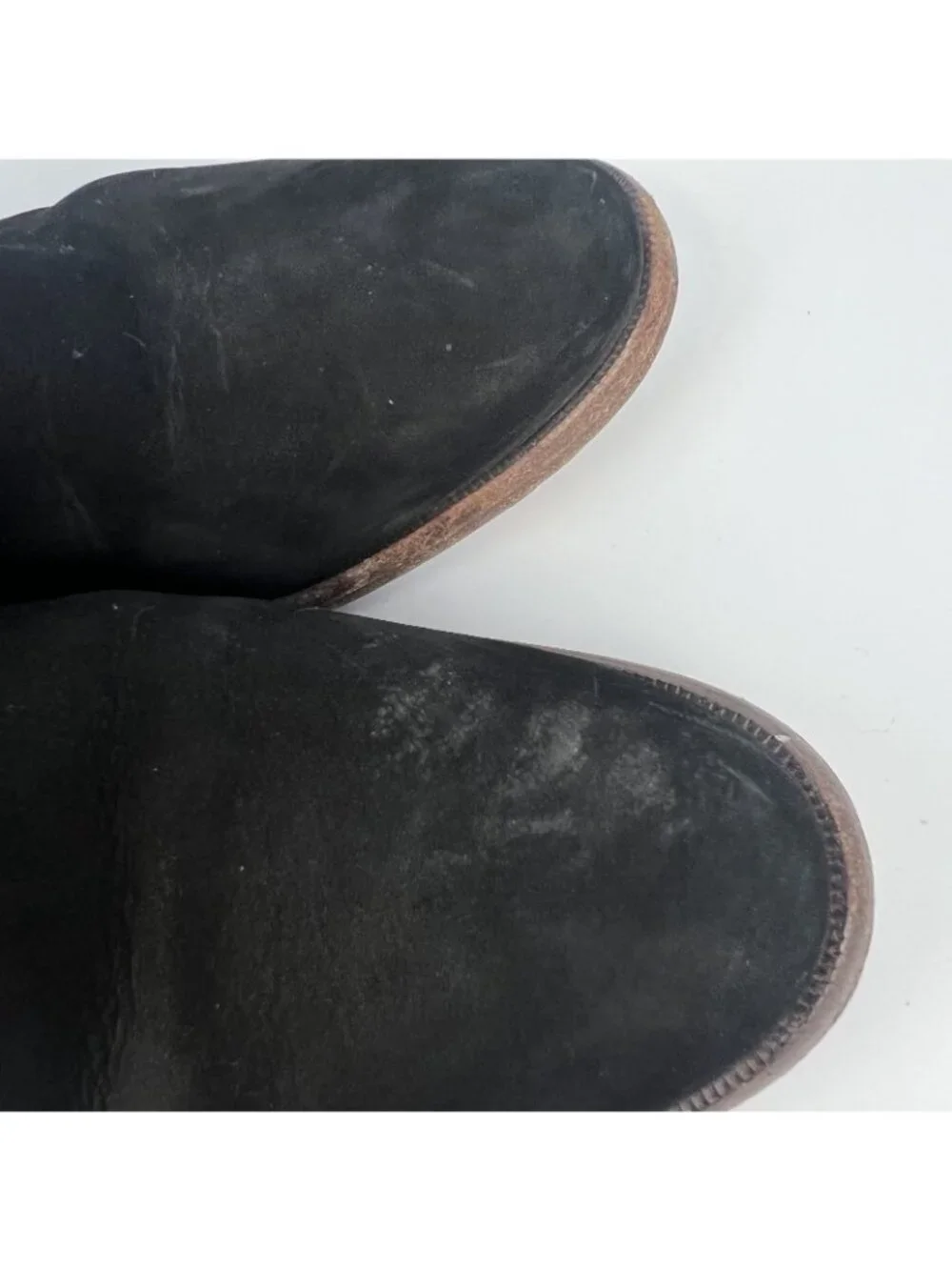 Coach Leoda Suede Ankle Boots Women’s 8.5 B – Black Zip Booties w/ Buckle - Picture 7 of 10